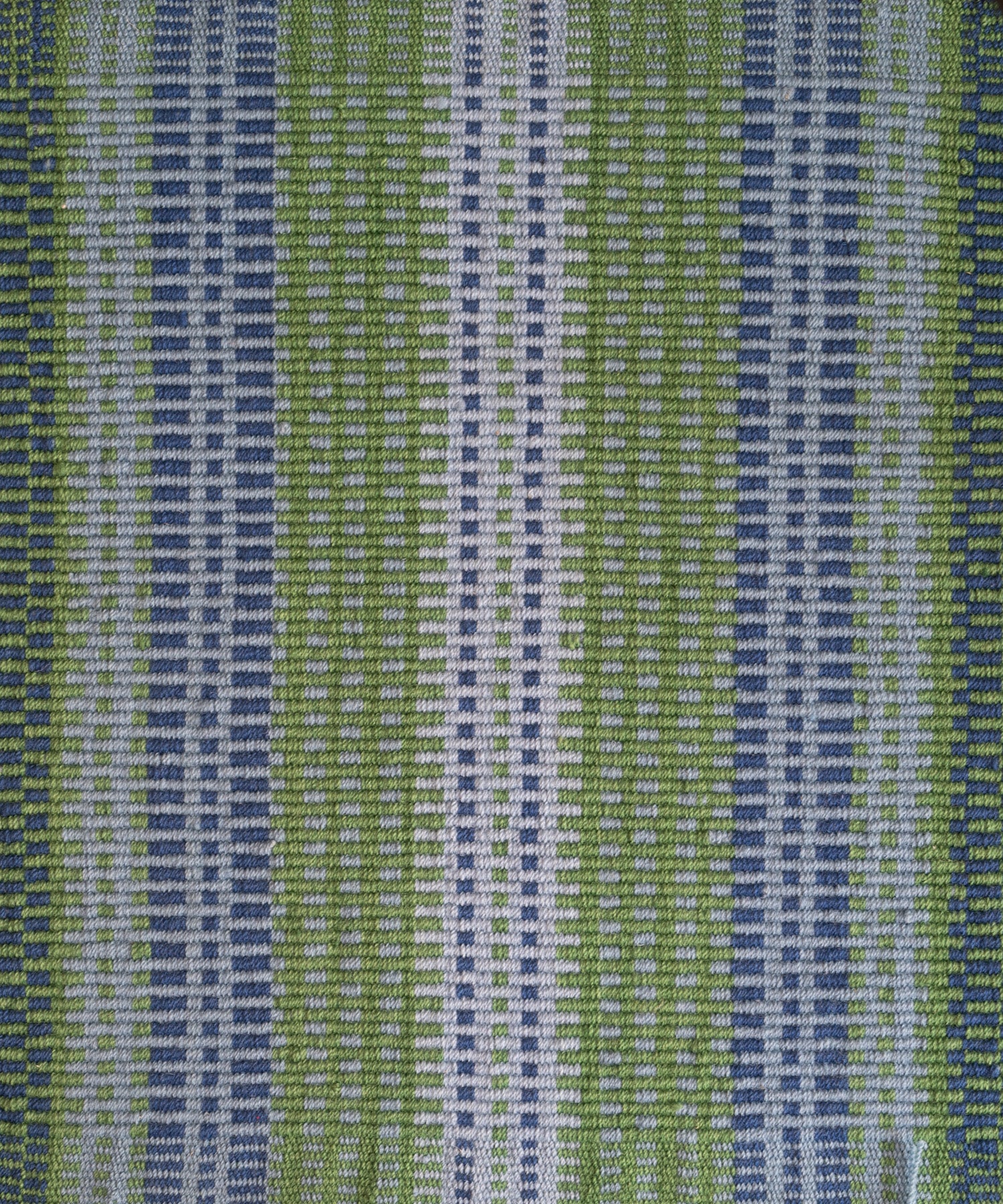Måttbeställd Rips Rug Stair Runner Green Blueberry