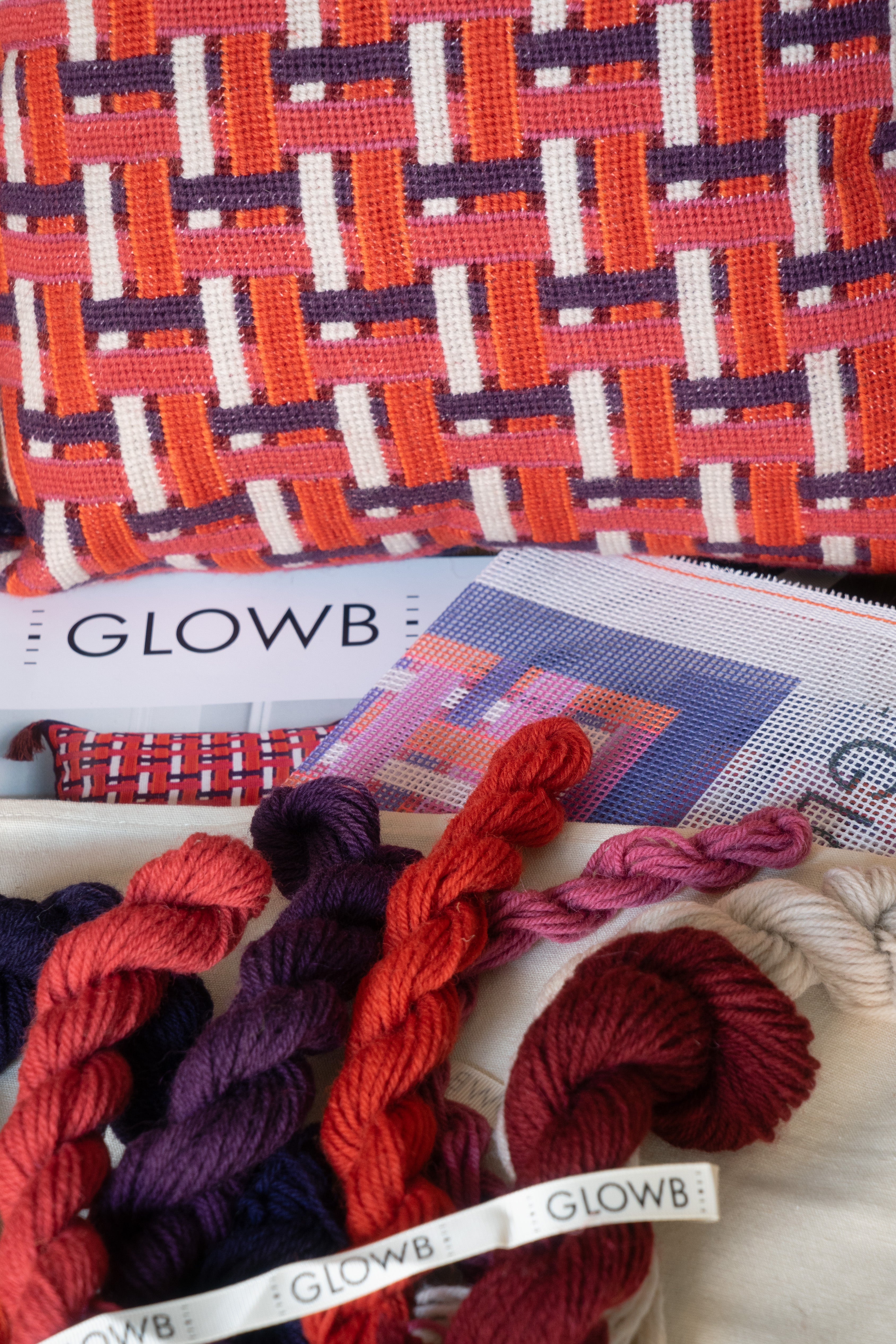 Broderikit Basketweave Autumn Throw Pillow