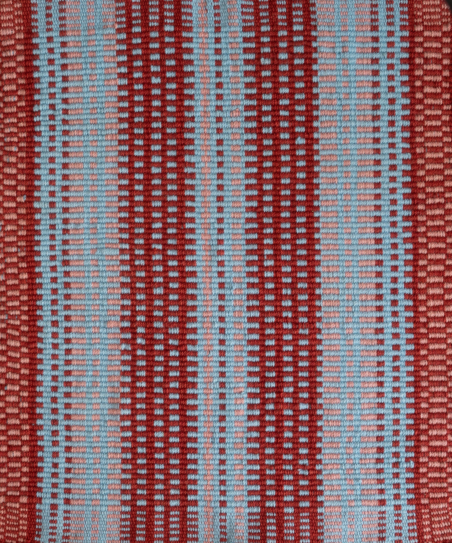 Måttbeställd Rips Rug Stair Runner Wild Strawberry Blue